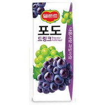 칠성 탕비실 손님대접 가족간식 델몬트 드링크 포도 주스 과즙음료 과일주스 생과일 190ML 48개, 4세트