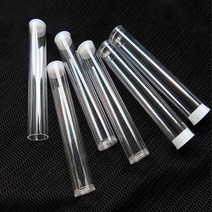 투명 원통 케이스 플라스틱 기둥 원통형 통, 핑크, 19.5cm, 1개