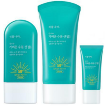 식물나라 산소수가벼운수분선젤로션 60ml + 60ml +15ml, 2개구매