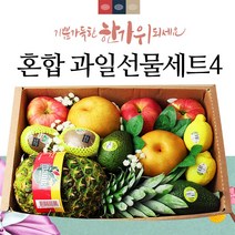 추석 과일세트 파인애플 배 사과 명절 혼합 과일선물셋트 4, 혼합과일선물세트4+보자기