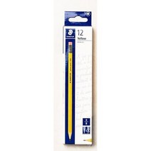 스테들러 지우개 연필 134 B, 옐로우, 15개