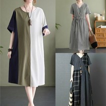 새로본 740여름 원피스OPS 반팔 여성여자 미시