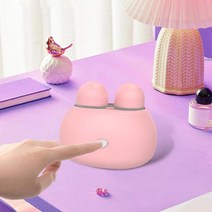 귀여운 토끼 초음파 콘택트 렌즈 클리너 자동 높은 진동 보관 케이스 상자 청소 기계 세탁기 눈 관리, [04] 분홍색, 04 분홍색