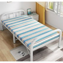 고시원침대 기숙사 현대식 단단한 원룸싱글침대, 08.컬러풀-스틸프레임-190X90