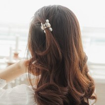 로라하 여성 진주 반머리 앞머리 옆머리 헤어 미니 집게핀 소 리즈
