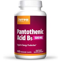 Jarrow Formulas 판토텐산 B5 500mg 100베지캡슐