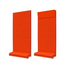 철물점 타공판 정리 디스플레이 스탠드 진열대 정리대 작업 타공보드 선반 공구 걸이대, 상세 페이지 참고, 화이트 (주황 프레임 93x37x200)