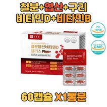 종근당 철분 구리 비타민D 비타민B 엽산 영양제 60정 말토덱스트린 아라비아검 자당 글루콘산동 1통분 선생님 답례품 홈쇼핑 아버지 온가족 예비엄마 비타민B 시골댁 할머니 30대