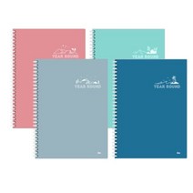 직장인 학생 PP커버 인덱스 스프링 노트 필기 공책, 민트