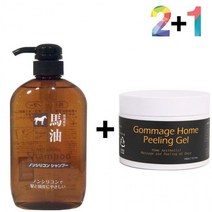 마유 무실리콘 샴푸 정수리 냄새 약산성 머릿결 60대, 마유샴푸 2개_핫클렌징젤 1개