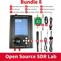 개Foot 보드 개Foot용 Mayhem Portapack H2 Hackrf One SDR 소프트웨어 정의 라디오 옵션 금속 케이스 안테나 키트 DIY 빠른 조립 1MHz6GHz, AE) 번들 8, 03 번들 8