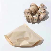 크라프트 인쇄 마스킹테이프, 네임텍
