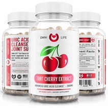 OmniLife 타르트 체리 캡슐 3000mg | 6 개월 공급 요산 세정 항산화, 1