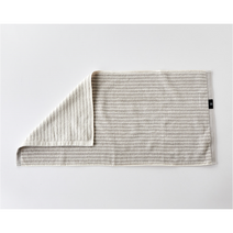 모던하우스 프리미엄 터치 텐셀혼방 스트라이프 세면타월 40X80cm GREY BG0122017, 그레이