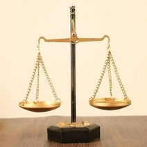 텐세그리티 변호사사무실 저울과법봉 키네틱아트 스탠딩모빌, 높이23x너비20cm