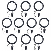 이케아 SYRLIG 쉴리그 커튼링클립 고리 블랙 38 mm, 화이트