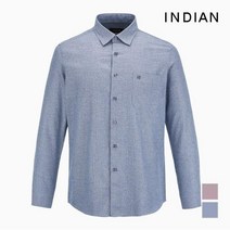 인디안 솔리드라이크 잔조직패턴 셔츠 MITNLWWB206