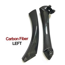 bmw호환 LHD-내부 플라스틱 문 당김 손잡이 및 커버 트림 RHD BMW 3 시리즈용 시리즈 E90 E91 E92 316 318 320 325 328i 용, [07] Carbonfiber Left