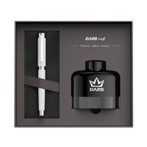 만년필입문 고급만년필 추천 만년필케이스 선물용볼펜 고급샤프추천 PARKER 선물용만년필 독일 만년필 만년필쇼핑몰 저가만년필 각인볼펜, 실버 아이보리, 0.5mm F