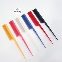 [롤킹]리더815꼬리빗 814꼬리빗 아이롱 매직 열꼬리빗 열펌꼬리빗, 화이트