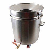 [KT알파쇼핑]스텐 잔반통 음식물 수거통 쓰레기통 짬통 음쓰통 15G