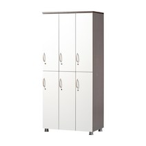 알펜 6인 락커(2단3열)(사무용 캐비넷 개인 옷장), W900 X D550 X H1900:망펄비치