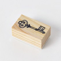어린 왕자 시리즈 우드 스탬프 캐릭터 고무 도장 다꾸 데코 장식 나무 DIY 꾸미기, 비밀열쇠 3x5cm