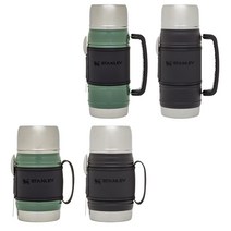 스탠리 레거시 쿼드백 푸드자 500ml 블랙 죽통 보온도시락통 등산캠핑 스포크포함