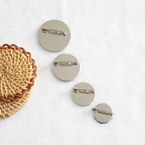 이노99 브로치핀(4사이즈) - 일자(10개입) 원형(5개입), 원형35mm