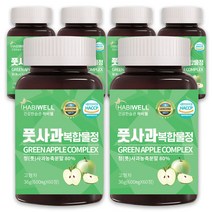 하비웰 풋사과 복합물정 600mg X 60정, 6개