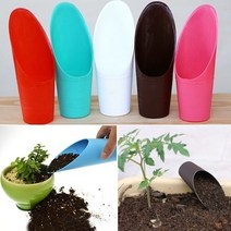 관리기 플라스틱 스페이드 삽 화분 재배 실린더 물 캔 미니 다육이 식물 토양 원예 다채로운, 05 분홍색