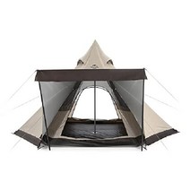 미국직구 네이처하이크 랜치 피라미드 텐트 - 육각형 이글루 살기 위해 지을 수 있는 야외 하우스 키트 두꺼운 방수 캠핑 인디언 텐트(스노우스커트 포함 5-8P 5-8P), 스노우 스커트가있는 3-4P, 3-4피