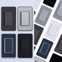 제일전기 디아트 스위치 콘센트 커버 1구 2구 3구 맹커버 통신 화장실 방우 메탈그레이 메탈실버 다크네이비 매트블랙 전등 교체 인테리어, 디아트 매트블랙, 31.바나나잭2구