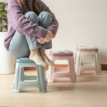 파스텔 방석 간이 쿠션형 플라스틱 의자 청소 정리 편의점 포장마차 야외 행사 낚시, 코싱스툴 중 민트