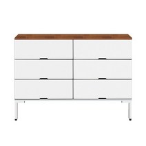 소니 사각 H 3단1200 WH 서랍장, 우드화이트