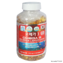 혈행개선 오메가3 비타민E 1110mg*300캡슐 600캡슐 대용량, 오메가3 대용량 300캡슐 1개
