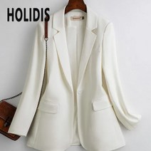 HOLIDIS 여성 원버튼 봄/가을 루즈핏 정장코트 빅사이즈 패션 캐주얼 자켓