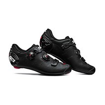 Sidi 에르고 5 카본 로드 사이클링 슈즈, Matte Black/Black, 8
