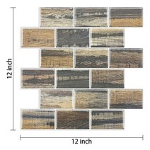 붙이는 벽지 셀프 웨인스코팅 템바보드 풀바른대형 30.5x30.5 붙이는 벽 스티커 껍질과 스틱 3D 지하철 타, 17 VP108_01 1 piece
