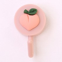 내일내꺼 큐티 캐릭터 비스코스 마스크 키 열쇠 현관 벽 후크 걸이 ZG14, 핑크 복숭아
