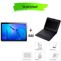 인강용태블릿 가성비 10.1 인치 태블릿 PC 4GB 3G 전화 안드로이드 9.0 옥타 코어 와이파이 블루투스 4.0 +, 02 Blue, 04 빨간
