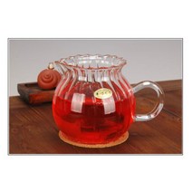 티타임도구 전통공예잔 탕관 전통차즐기기 유리 티포트 500ml 오픈티팟 잎차우림도구, 상세페이지참조