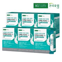 건국유업 산양유 초유 유청 단백질 프로틴 분말 플러스 콜라겐 유산균 스틱, 60g, 6개