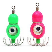 두족류 쭈꾸미 LED 낚시 애자 바늘 낚싯줄 보조소품, 그린