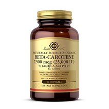 solgar oceanic beta-carotene 25000 iu 90 소프트젤 - 건강한 시력 피부 개선 면역 체계 강력한 항산화제 - 100 천연 프로비타민 a - 글루텐