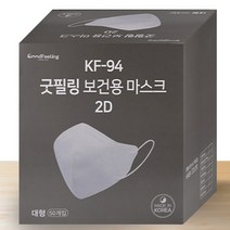 마스크 숨e편한 KF94 2D 새부리형 컬러 100%국산 대형 황사 방역마스크 50매, 블랙