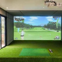 골프스크린 연습장 실내 개인 홈 집 스윙분석기 시뮬레이터 실내 골프 시뮬레이터 임팩트 스크린 센서 300, 05 300x100cm