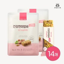 쥬비스 건강현미밥바 단백질 14입 맛선택, 표고버섯장조림, 14개, 90g