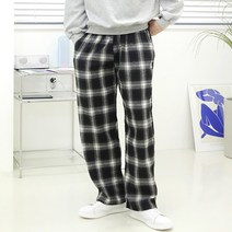 모즈핏 남자 밴딩 타탄 체크 무늬 바지 11컬러