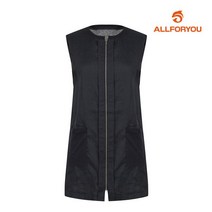 [올포유] [올포유] 여성 심플 양포켓 집업 베스트 AWSVI6252-915_G